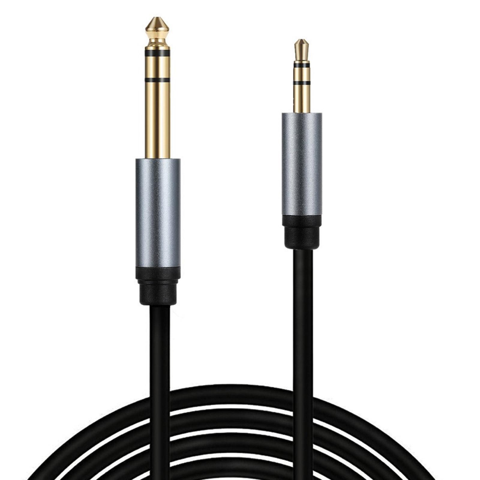 

3,5 мм - 6,35 мм стерео Aux кабель 6,35 мм 1/4 Male - 0,5 мм 1/8 Male TRS двунаправленный стерео Aux кабель для гитары 100CM