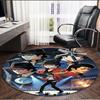 Michael Jackson Print Round Rug, Washable Floor Carpet, For Entryway Dorm Laundry Room Office Study, Home Decor Birthday Christmas Gift