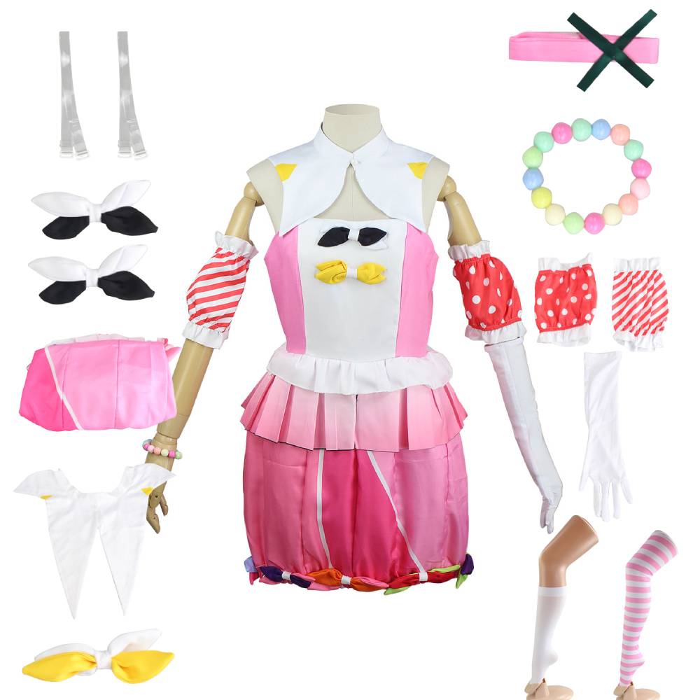 Colorful Sekai Project Stage Ootori Emu Cosplay Miku Performance Dress Costume