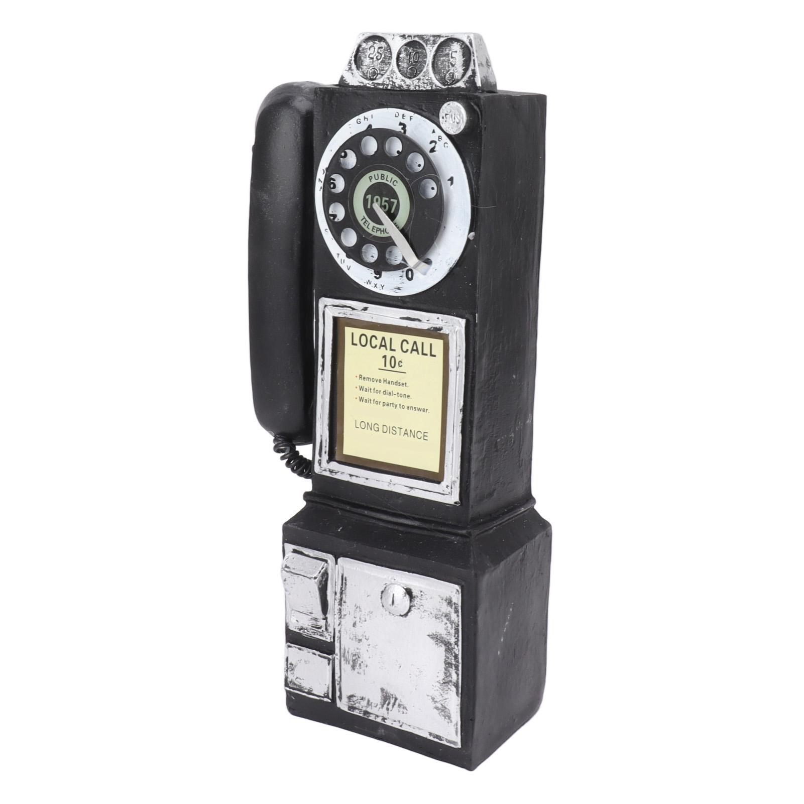 

Decorative Phone Model Fashionable Classic Vintage Exquisite Resin Telephone Model Decoration for Bar Type 2