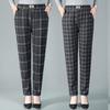 Women's Pants Autumn and Winter Plus Size Artistic Retro Plaid Casual Pants High Waist Women's Loose Pants