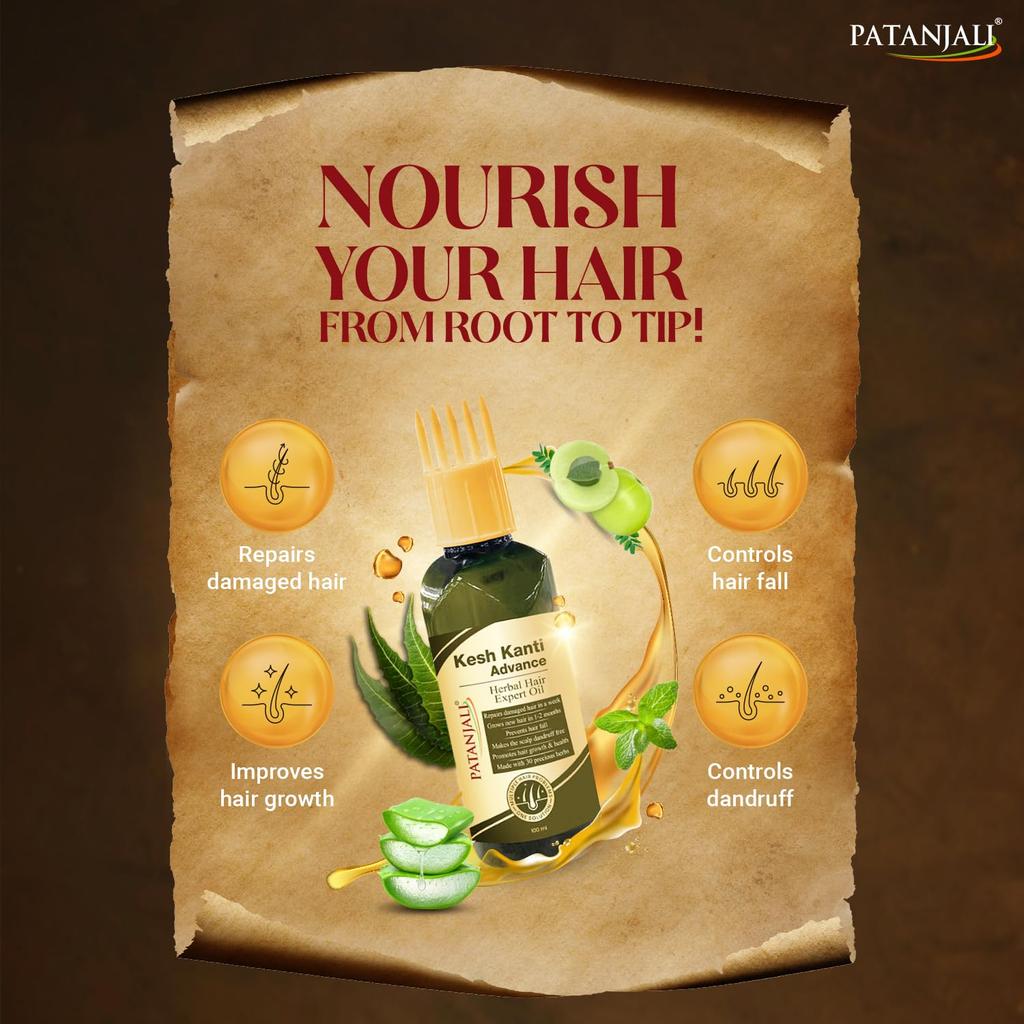 Patanjali Kesh Kanti Advance Herbal Hair Expert Oil 100ml