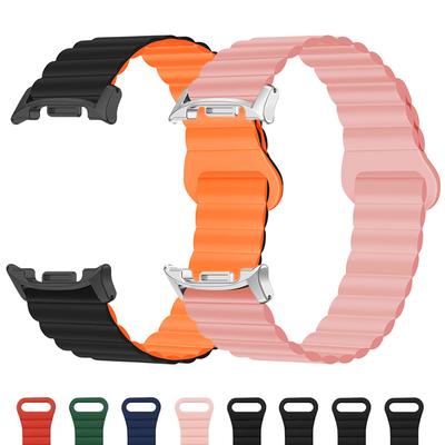 Silicone Magnetic Strap for Samsung Galaxy Watch 8/8 Classic Watch Band for Galaxy Ultra 2025/7Ultra 47mm Silicone Loop Bracelet