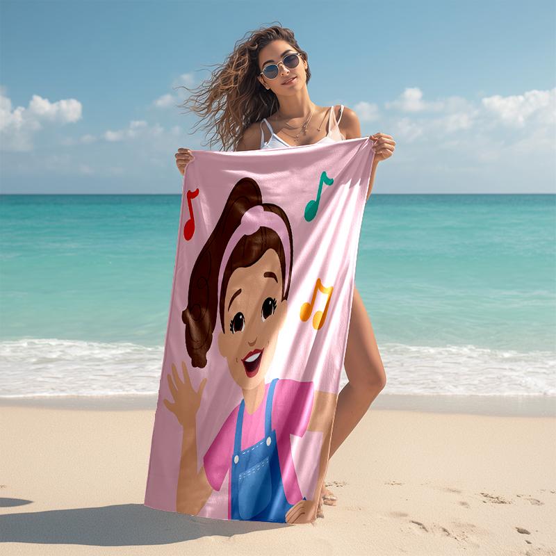 1pc Ms Rachel4 Beach Towel, Comfortable and Thick, and Swimming/Bath/Picnic/Camping Towel, Suitable for Seaside Beaches