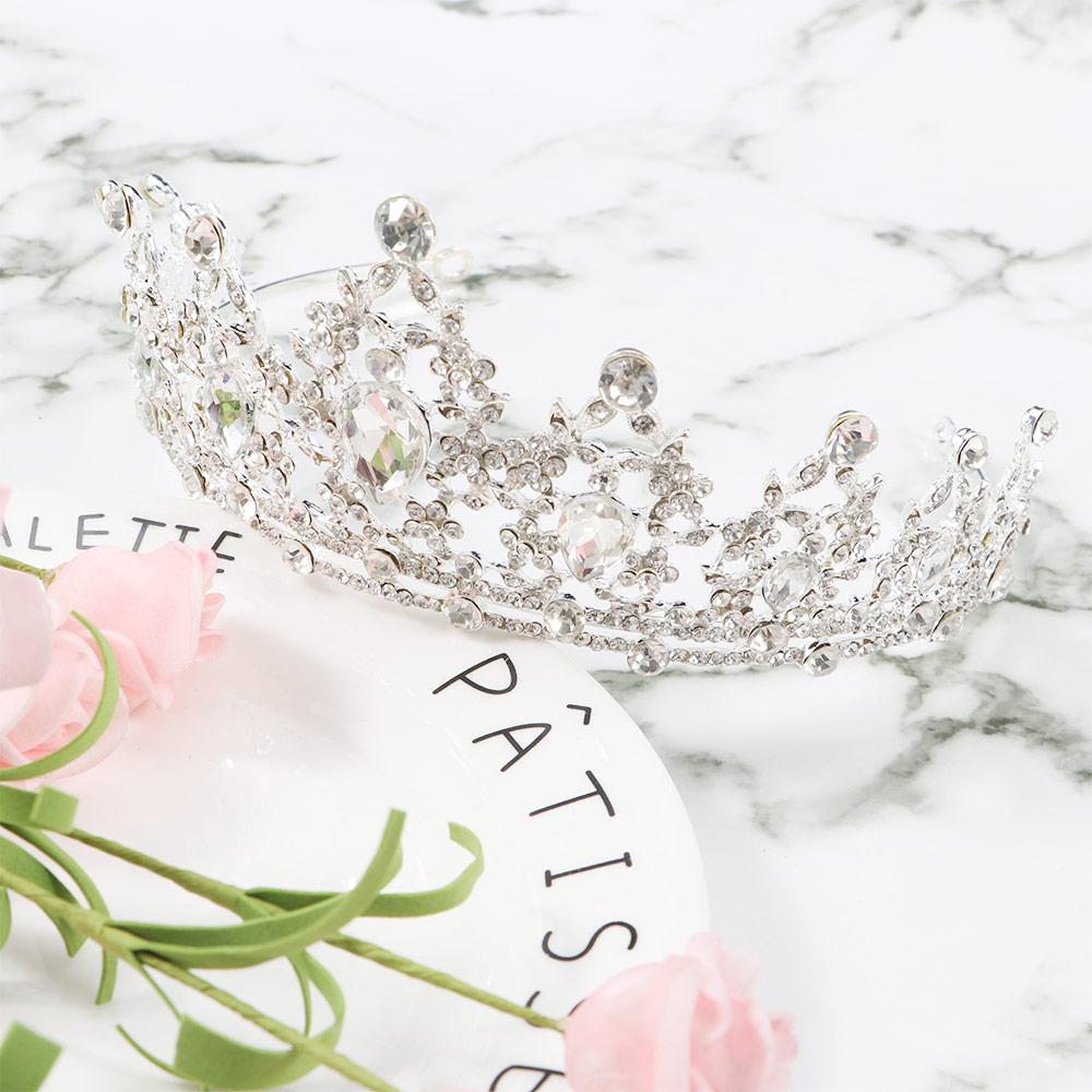 Gorgeous Bling Diadem Jewelry Crystal Rhinestone Headwear Tiara Crown Hair Accessories Headband