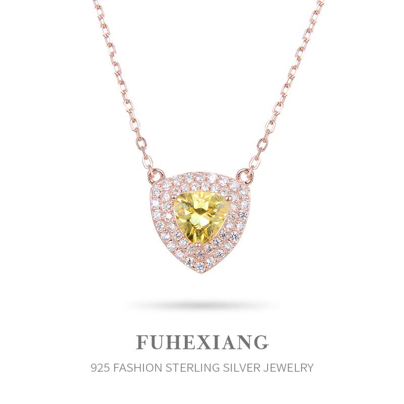 

Японский и корейский стиль, креативная тенденция, вермикулитовая подвеска, серебро S925, бриллиант, ожерелье из розового золота, женская мода, ключица, цепочка, украшения