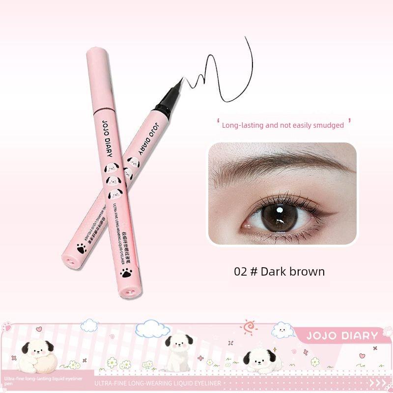 Korean-Style New Waterproof and Sweat-Proof Ultra-Fine Eyeliner That Doesn'T Smudge Easily, Quick-Drying, Long-Lasting, for Students and Girls