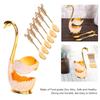 7pcs Zinc Alloy Coffee Spoon Set Gold Tea Spoon Set Dessert Spoons Spoon Fork Set  For Fruit