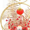 Chinese Year Ornaments Desk Night Light Lighted Artificial Potted Flower for Wedding