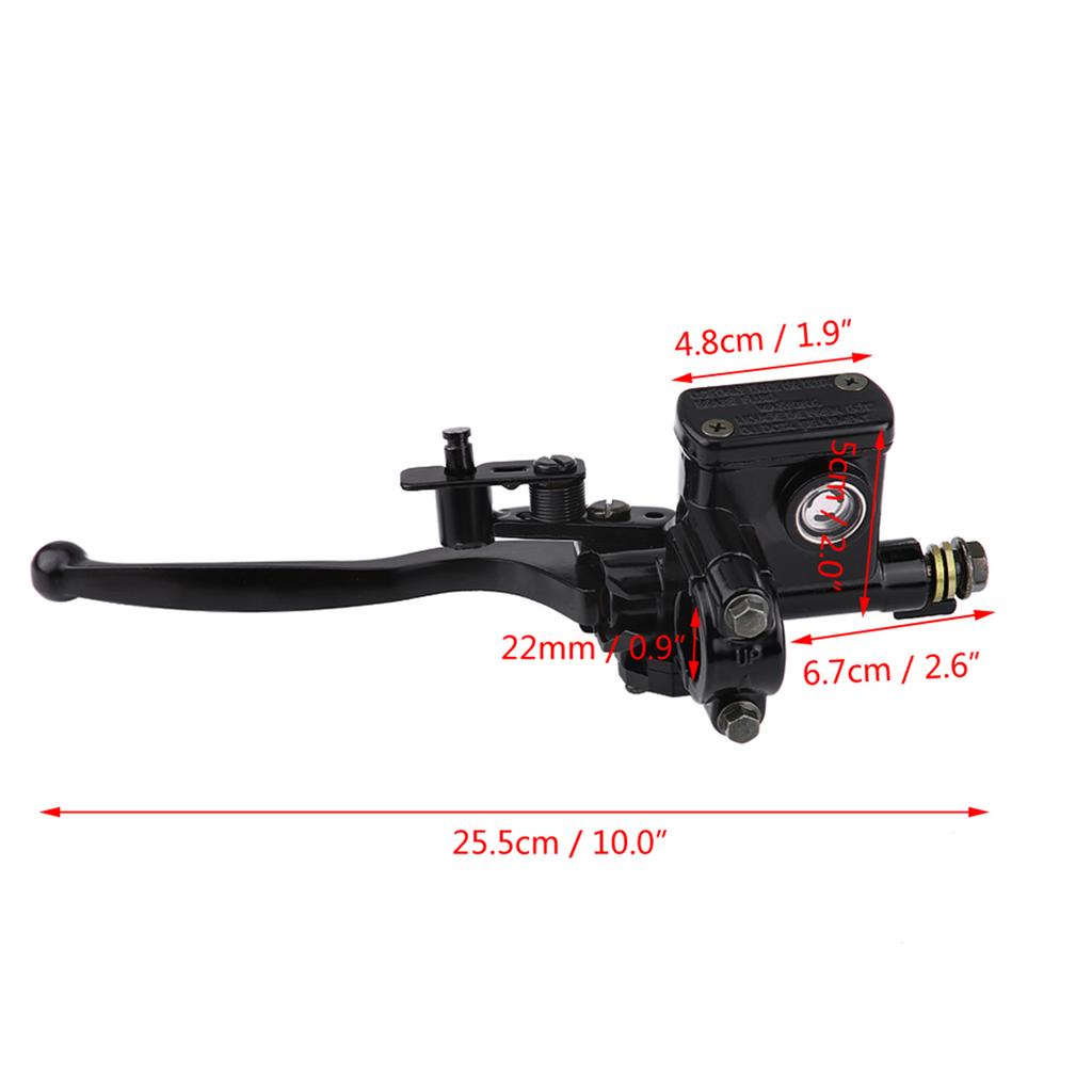 22mm Front Left Brake Master Cylinder Lever Pump for 1 Quad Bike ATV