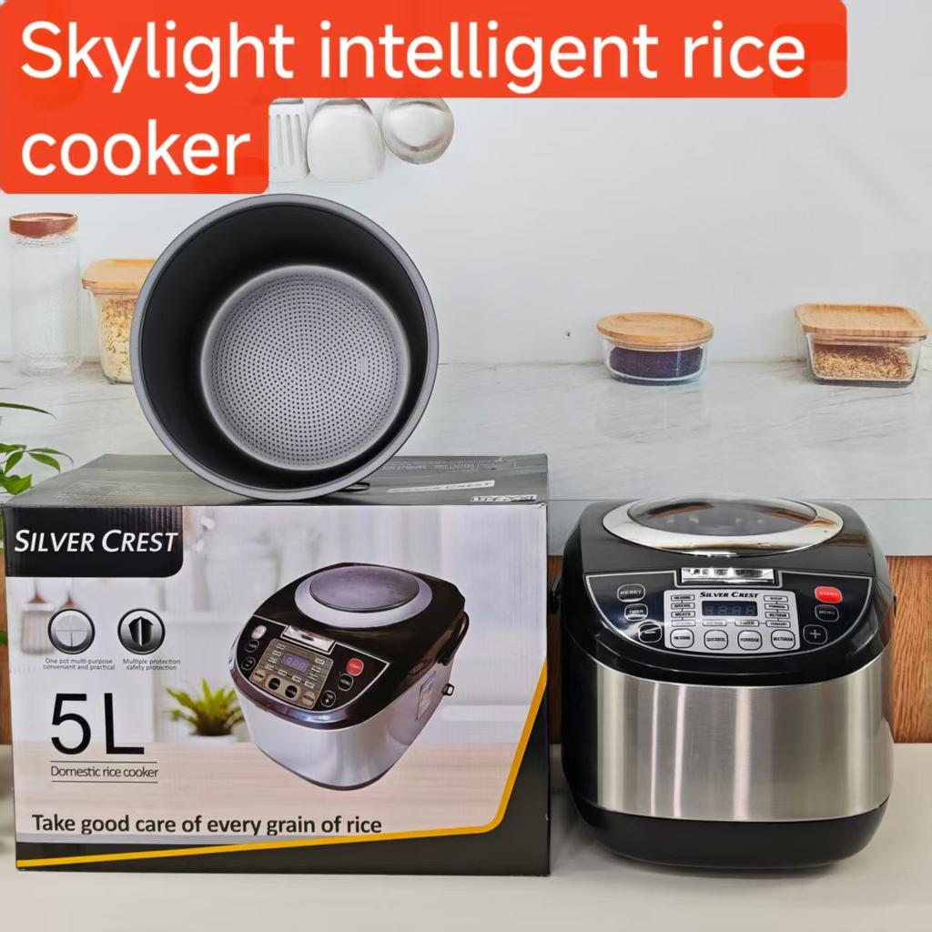 Household 5L Smart Rice Cooker Large Capacity Household Non-stick Cooker Rice Cooker Multifunctional Cooking Pot