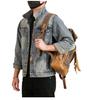 Xintang Men's Loose Casual Denim Jacket with Lapel and Feature Print for Spring & Autumn 2025