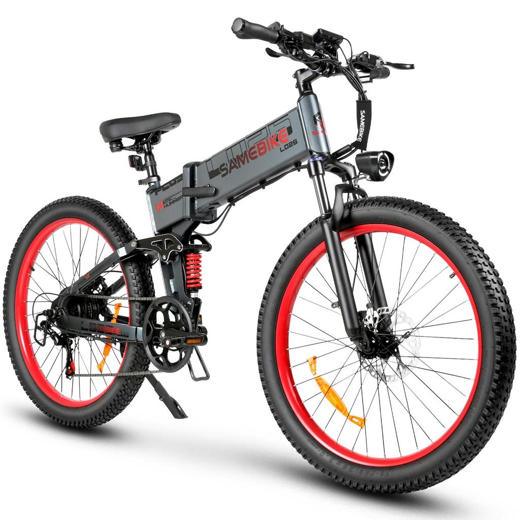 SAMEBIKE Bicicletta Elettrica Pieghevole LO26Plus 26" con Batteria 48V 15Ah 1000W