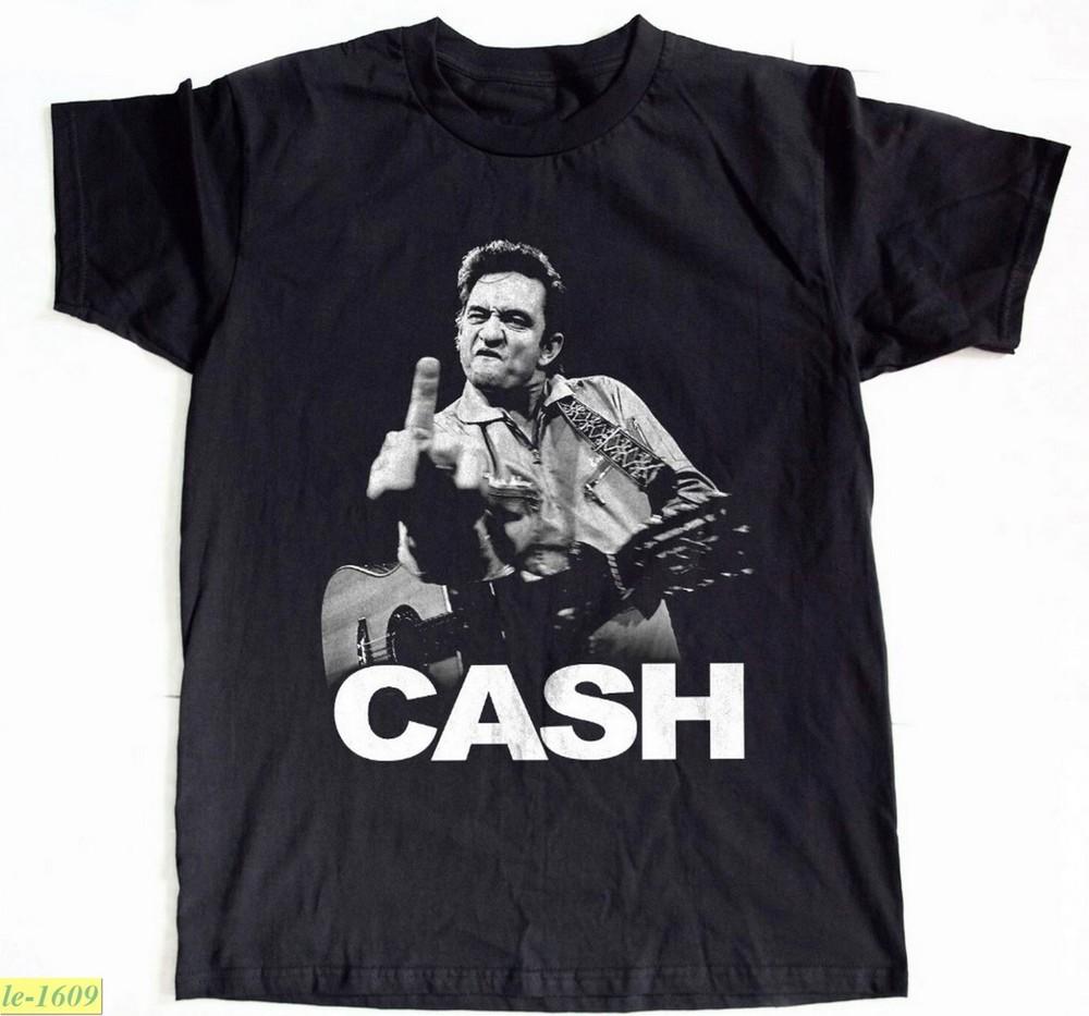 Johnny Cash Singer Black Unisex Heavy Cotton Tshirt Size S5XL Unisex T-Shirt