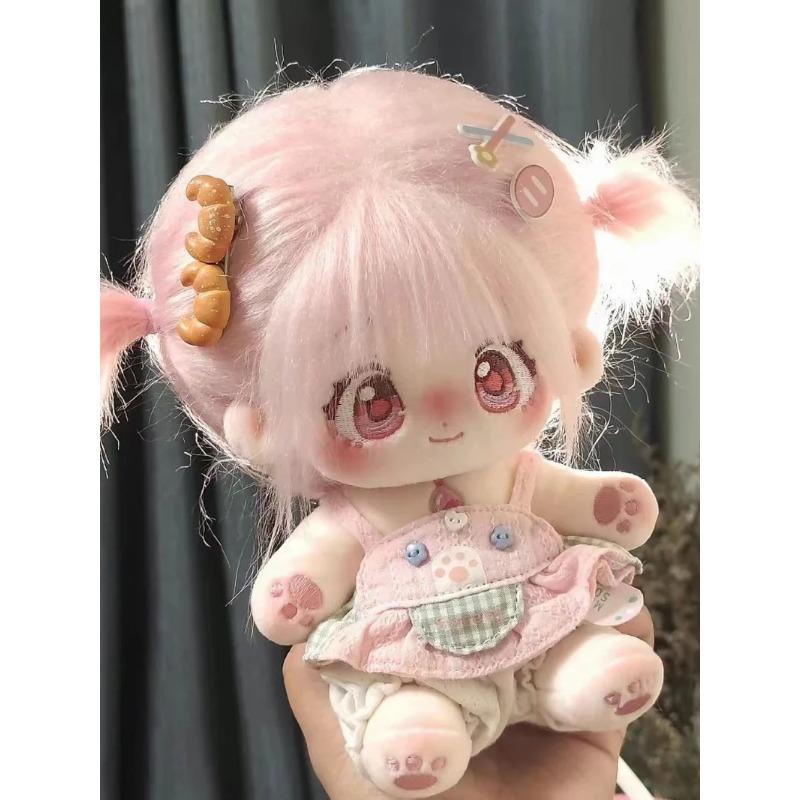 20cm Cute Plush Doll Cotton Doll Clothes Dress Up Anime Figure Plushie Toy Xmas Collection Gifts