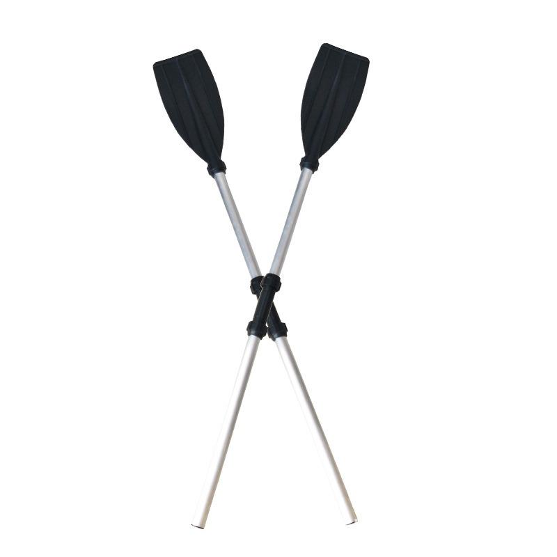2PCS Aluminum alloy boat paddles, set of two Rubber boat reinforced plastic kayak paddles Assault boat paddles чёрный