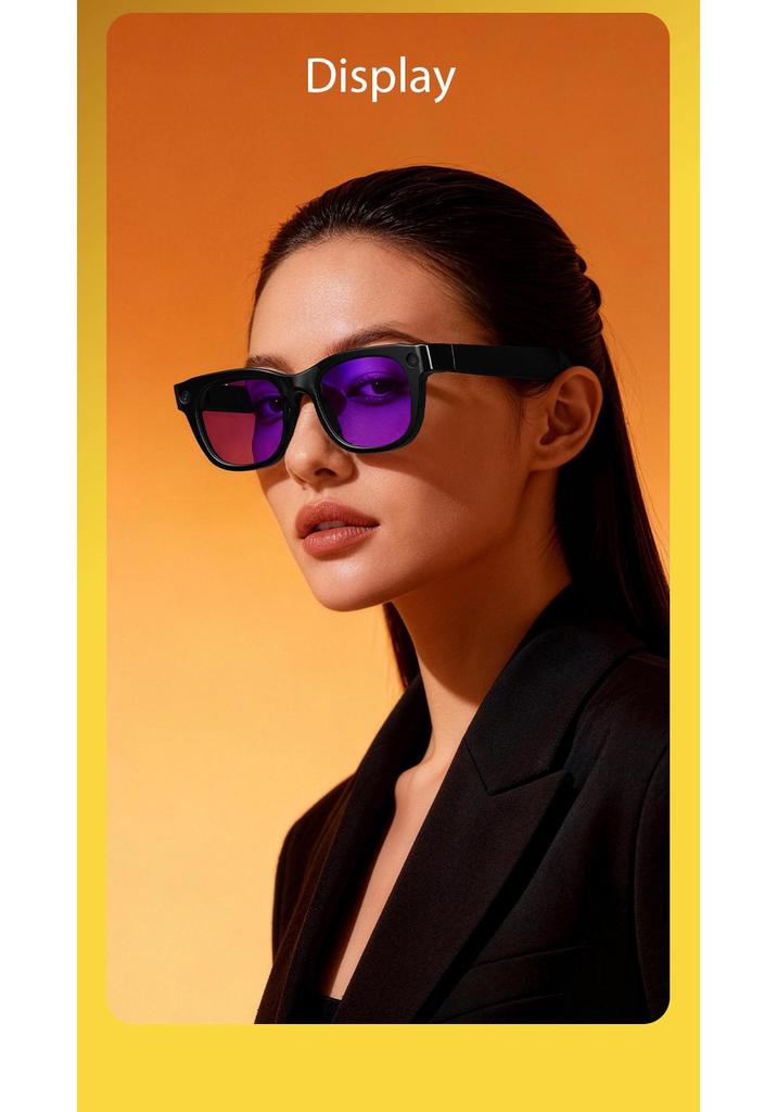 E06 AI Smart Glasses: 800W Pixels HD Photo/Video, Voice Call, Translation, Object Recognition