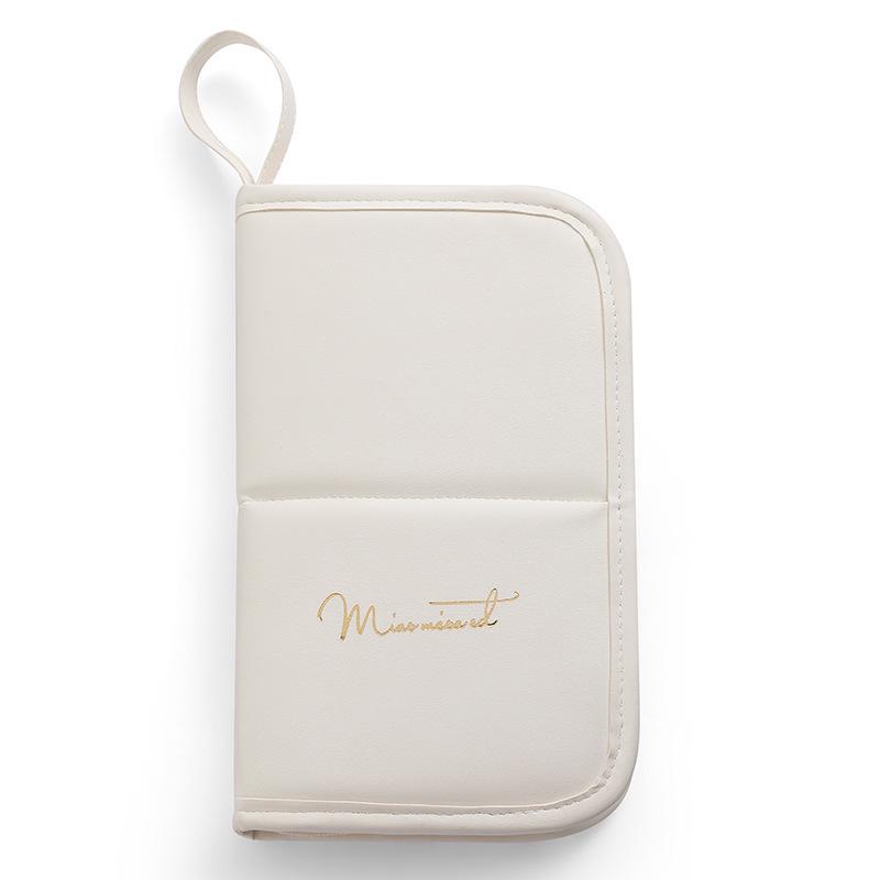 PU Waterproof Foldable Makeup Brush Storage Bag: Multifunctional, Dustproof & Travel-Friendly