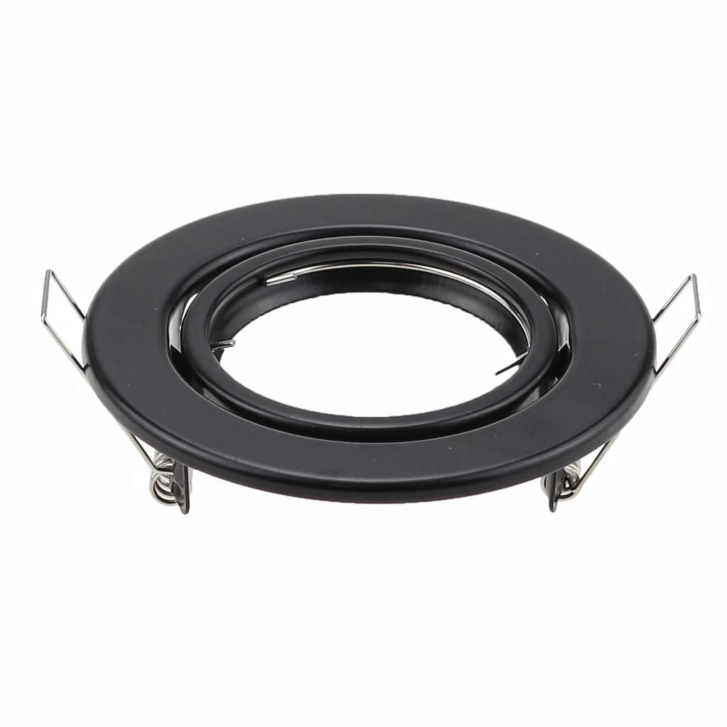 10pcs/lot 3Types Metal Round Adjustable LED Recessed Ceiling Light Frame for GU10 MR16 Bulb Fitting Mounted Spotlights Fixture