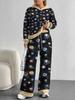 Gradual Change European and American Autumn and Winter Casual Long-sleeved Suit Women's Hooded Sweater Trousers Two-piece Set