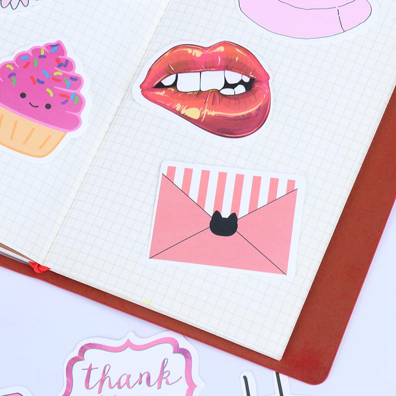 50 ცალი მულტფილმი ვარდისფერი გოგონების სტიკერები წვრილმანი ჩემოდანი ლეპტოპ გიტარა ველოსიპედის მანქანის ტრიალებს