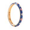 Enamel Vintage Cloisonne Bangle Traditional Women's Hand Bracelet Hollow Out Flower Bangle  Woman