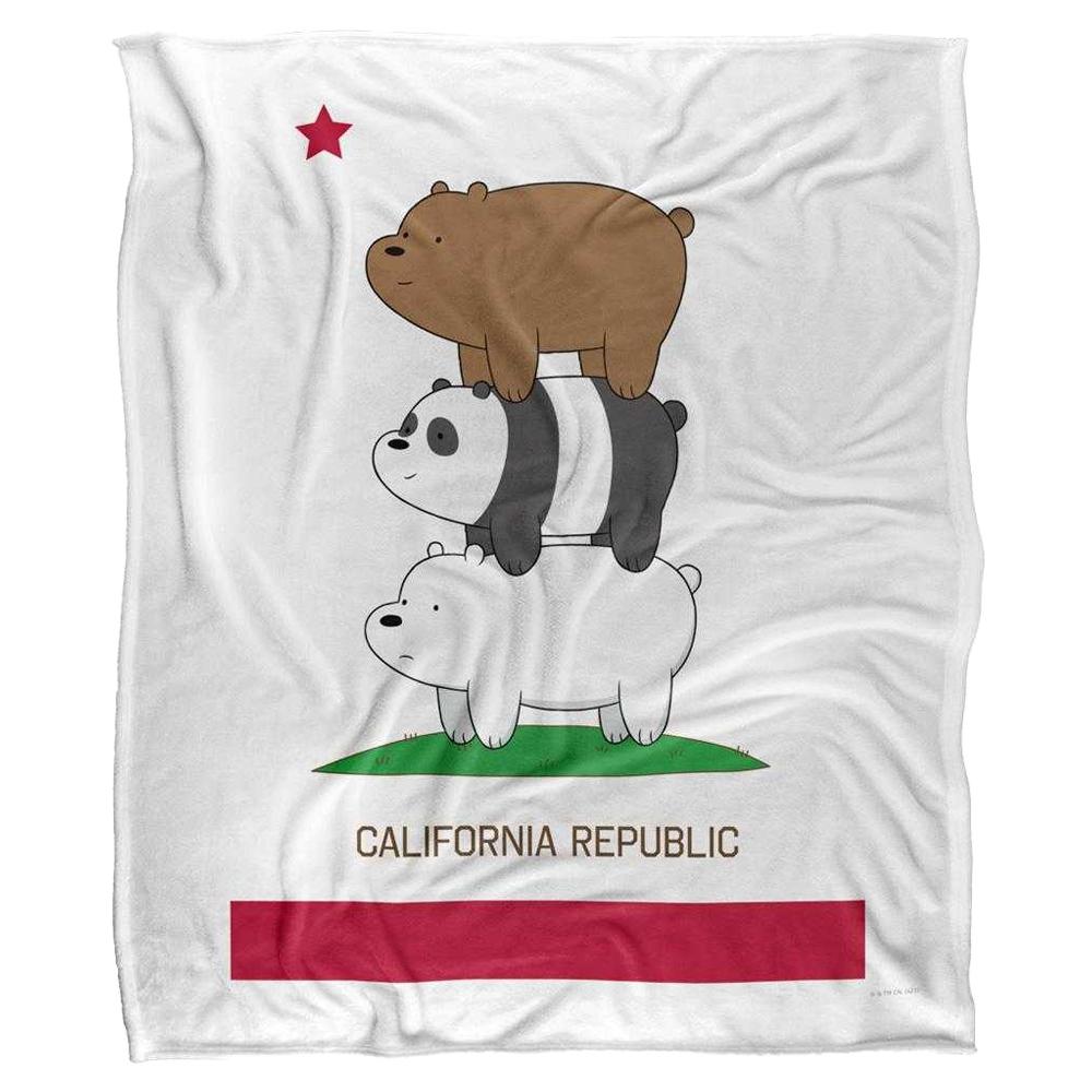 We Bare Bears California Silky Stack Supersoft Blanket