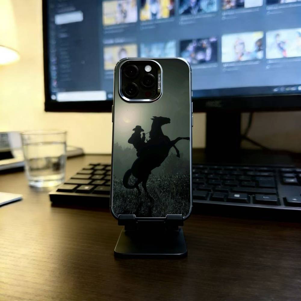 

Redemption RDR 2 Phone Case For iPhone 17,16,15,14,13,12,11 Plus,Pro Max,XS,Colorful Silver Black Cover iPhone17Pro