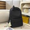 Schoolbag Korean ins new high-value college style solid color alphabet backpack women's lightweight versatile large-capacity backpack