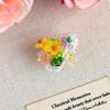 Beaded Flower Handcrafted Beaded Jelly Shoes Shoes Buckles Sandals Accessory For Woman Removable Shoe Accessories