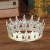 New Bridal Crown Headpiece - Exquisite High-end Wedding Birthday Party  and Cake Decoration - Bridal Hair Accessory - Round Crown Tiara