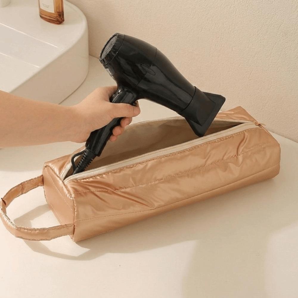 Soft Hair Dryer Storage Bag Oxford Inner Curling Iron Carrying Case Curler Storage Bag  Women