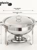 Stainless Steel Buffet Stove Hotel Restaurant Food Warmer for Home Parties & Gatherings