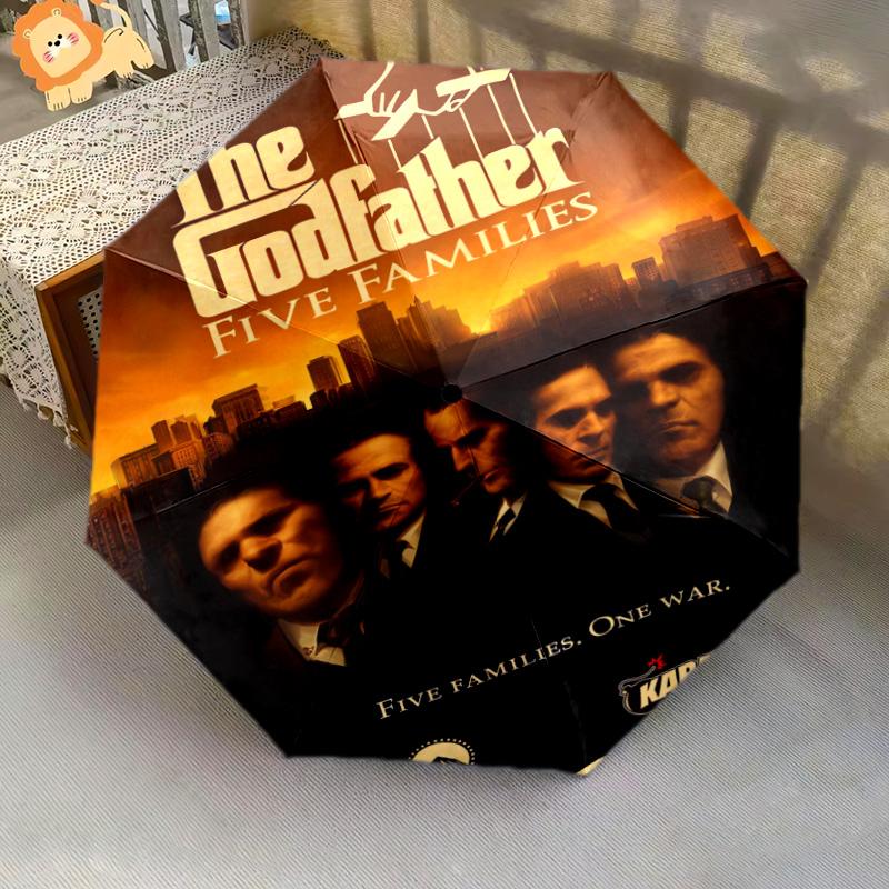 The Godfather: Legacy Power Folding umbrella travel Suitable for all seasons printing outdoor Sun umbrella