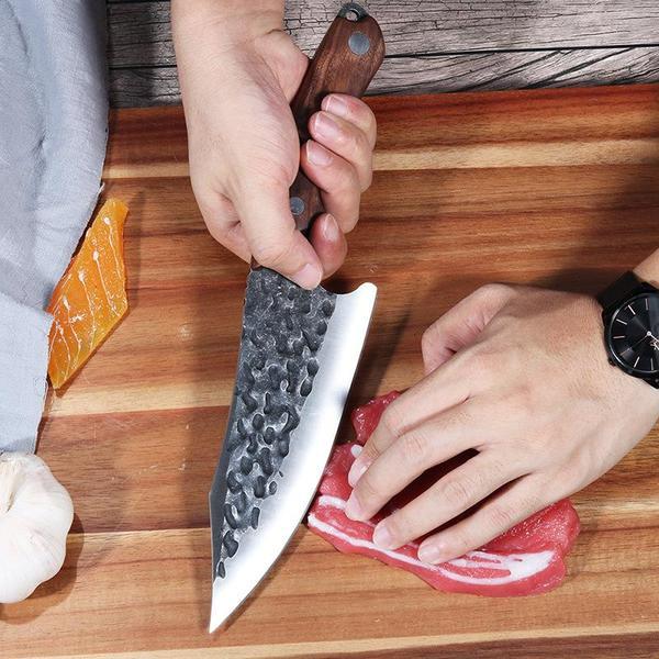 7 Inch Stainless Steel Hand-forged Boning Knife Skinning Knife Butcher Knife Kitchen Knife