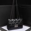 Hong Kong Style Retro Women's Crossbody Bag  New Fashionable and Versatile Chain Bag  Fashionable Diamond Shoulder Bag