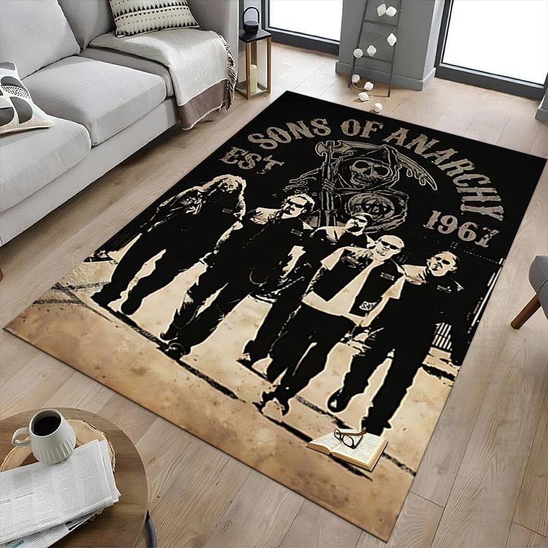 1pc Sons of Anarchy Carpet, Office Rug Outdoor Mat Home Decor Area Carpet Festival