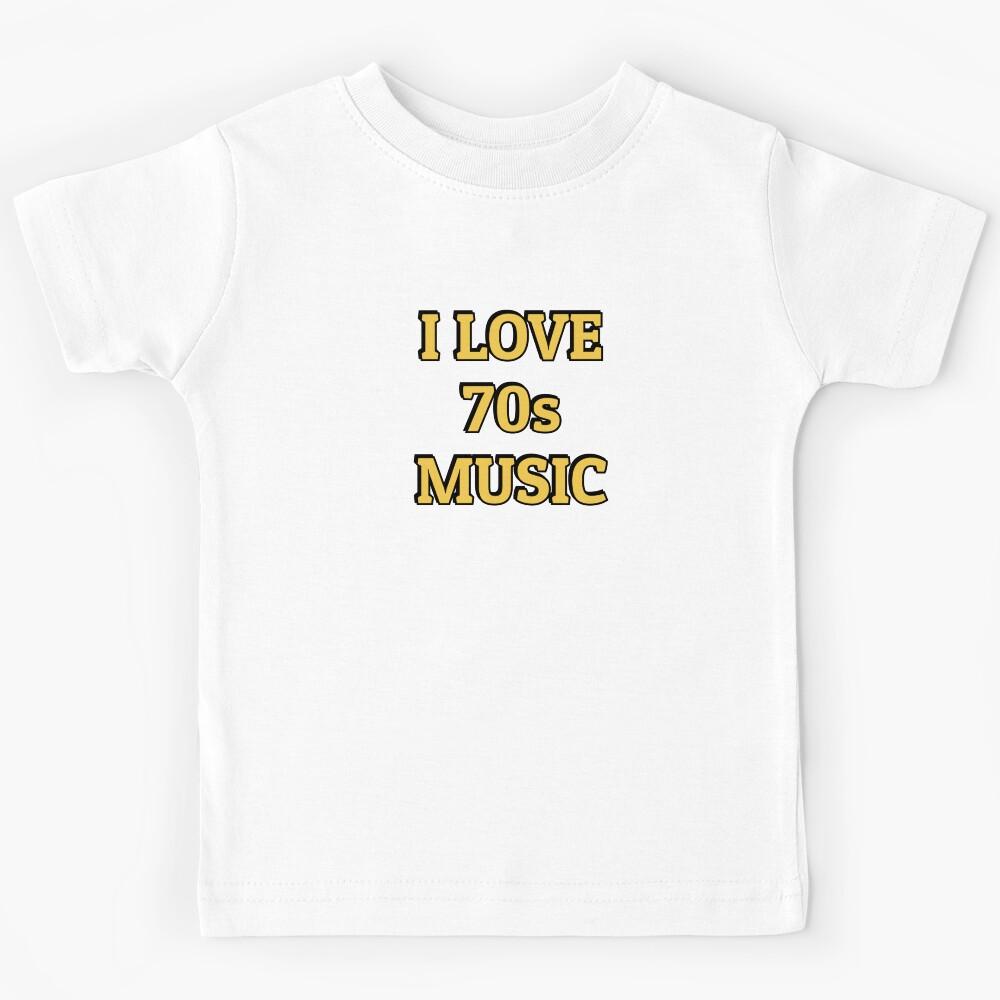 I love 70s music purple retro nostalgia Kids T-Shirt 160