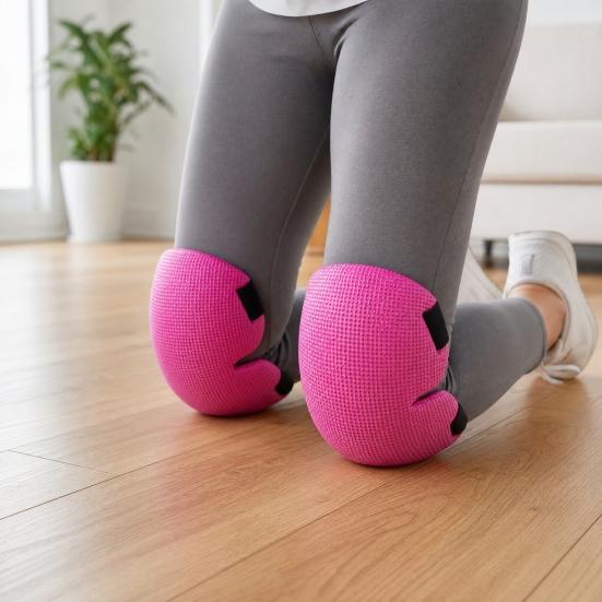 2Pcs Gardening Knee Pads, Ergonomic Knee Cushions, Foam Cushion with Adjustable Straps, Knee Protectors for Flooring Car Repair