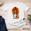 Hund Halloween Basset Hound Jack O Lantern Kürbis Unisex T-Shirt