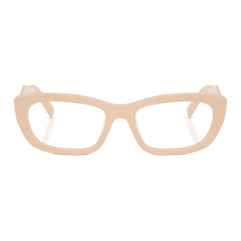 Prada Temple Logo Design Acetate Irregular Shape Optical Glasses Women’s Beige Pink Beige 52 basic packaging-glasses case + packaging box