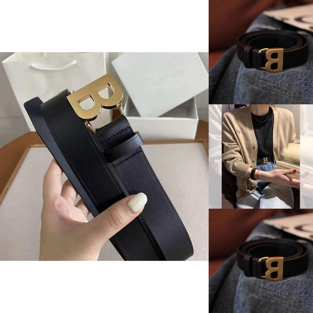 Black Versatile Wide Waist Belt For Women Stylishly Designed With Decorative B Buckle