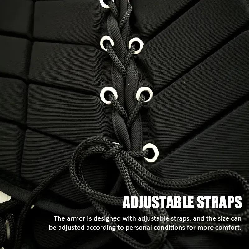 Horse Riding Vest Black Zipper Equestrian Vest for Adult Children Horse Riding Training Waistcoat EVA Equestrian Protective Pad
