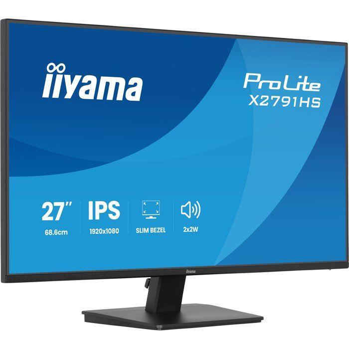 Ecran PC - IIYAMA - 27" - Full HD - 120Hz - IPS - 1ms - PROLITE X2791HS-B1