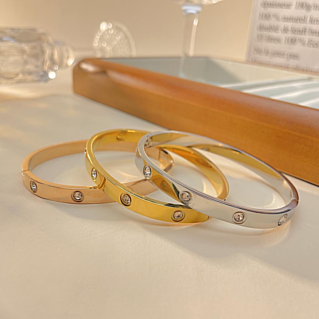 Fashion Versatile Wind Titanium Steel Jewelry Niche High-End Stainless Steel Bracelet Women