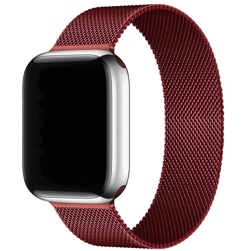 Compatibil cu Apple Watch S10 Brățară Magnetică din Oțel Milanese pentru iWatch 5-9 SE.
