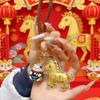 999 Pure Gold Horse Keychain for Wealth & Good Luck - Perfect for Wallets, Bags, or Phones. Ideal Business Gift.
