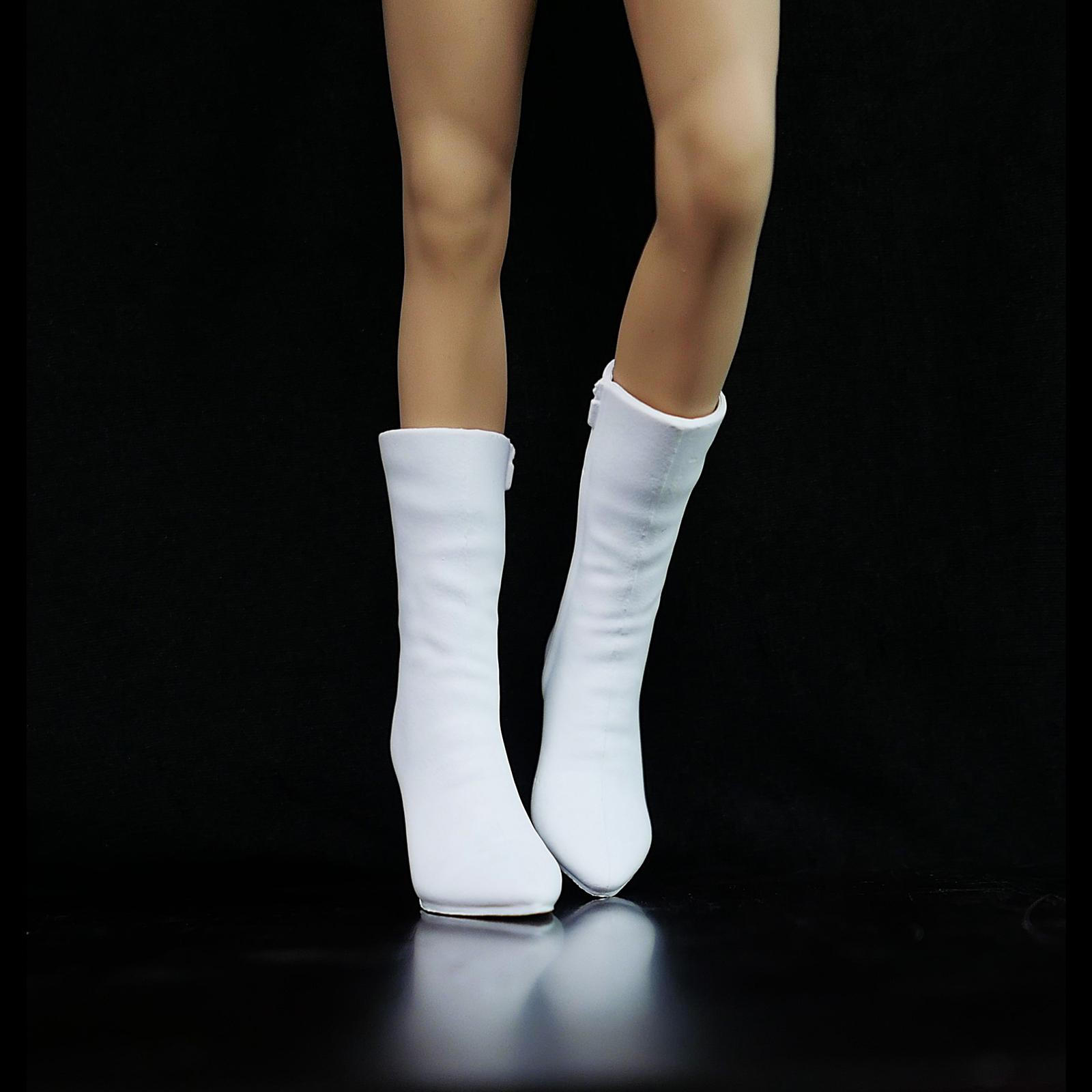 

1/6 Scale Women's Doll Shoes, Short Boots, Elegant High Heels, Pointed Toe, Shoes for 30 Cm Tall