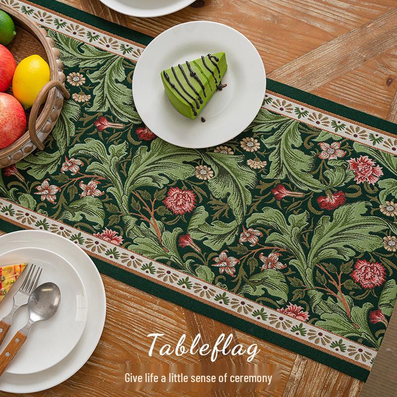 American Retro Light Luxury Table Runner – Elegant Dining & Coffee Table Cloth