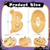 VOFUN-Halloween BOO Charcuterie Board Wooden Serving Tray 3 PCS For Indoor For Kitchen Table Fireplace Decorations